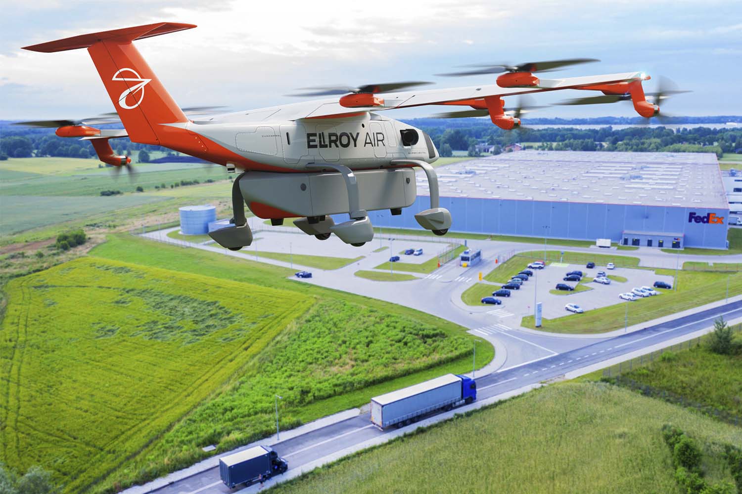 Fedex llevará los paquetes hasta el centro de reparto en drones.