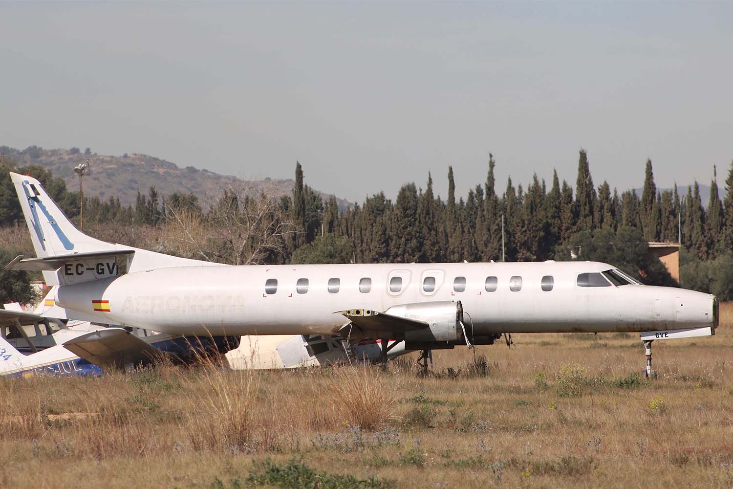 El Metroliner EC-GVE es el mayor de los aviones que Aena subasta en el aeropuerto de Valencia.