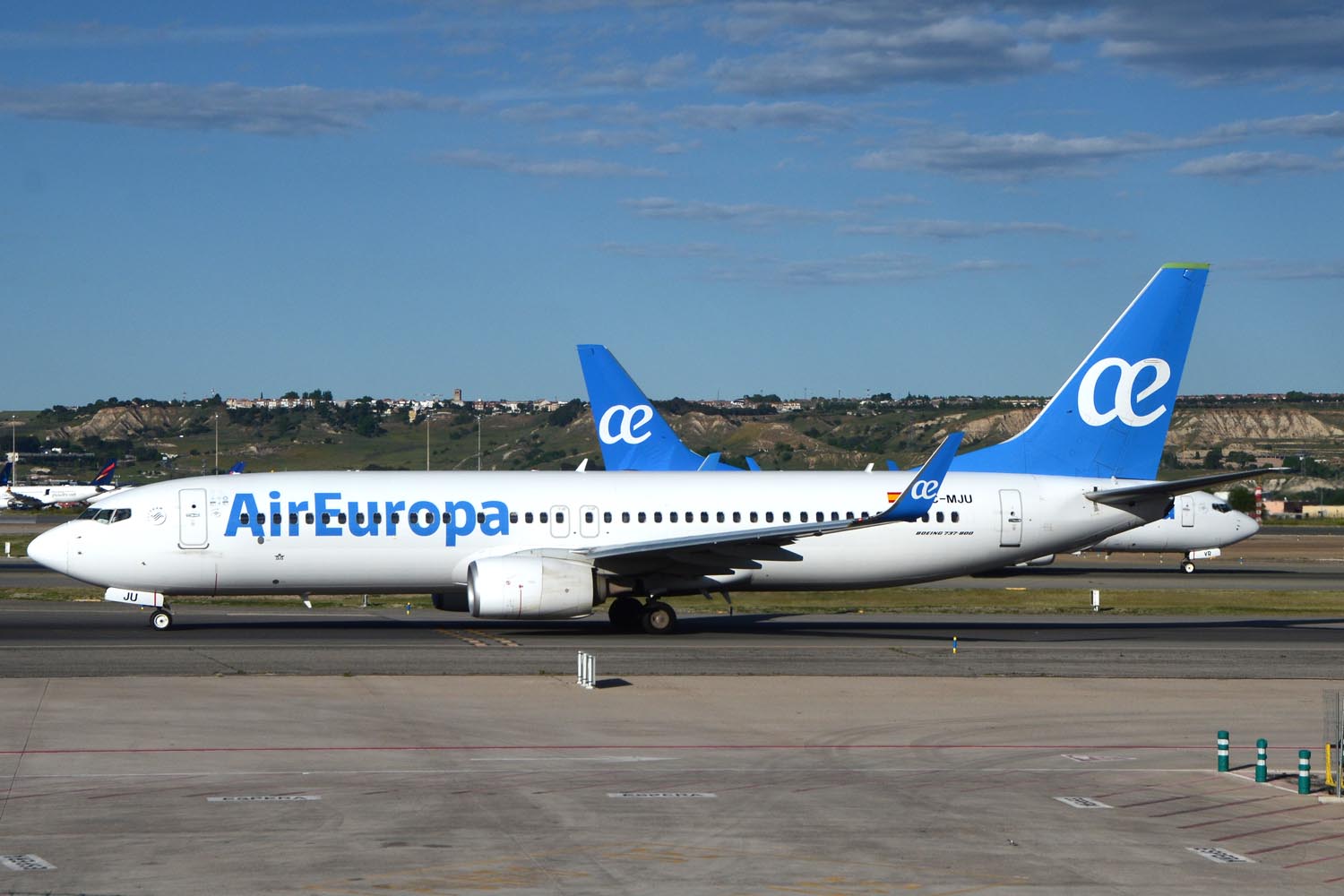 Aviones de Air Europa en el aeropuerto de Madrid-Barajas.