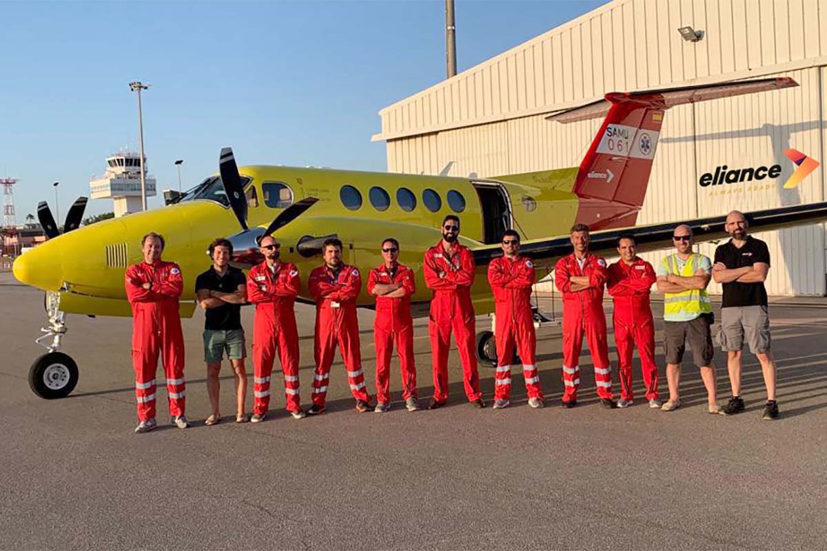 Parte del personal de Eliancde que se encargaba del servicio para IbSalut.