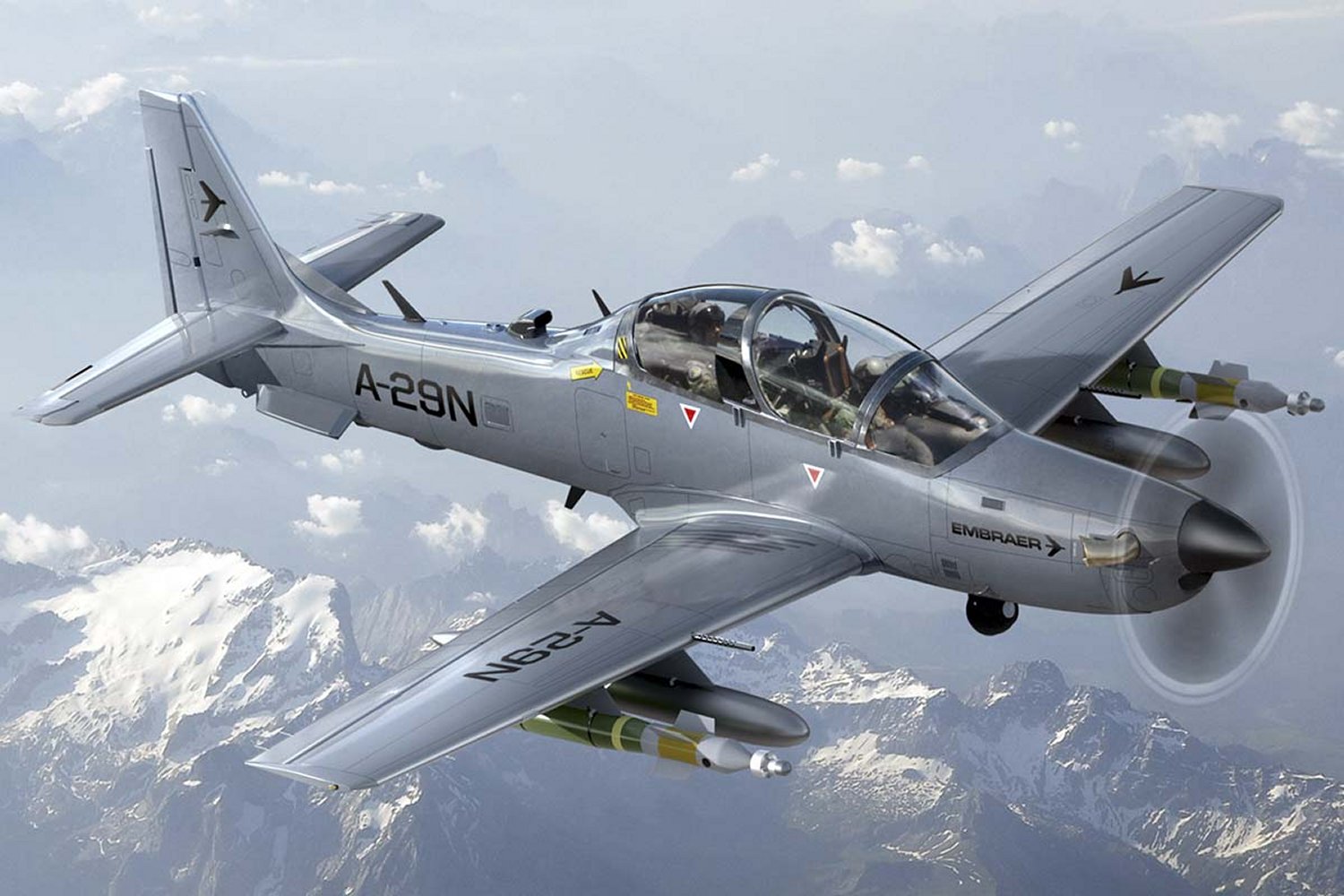 Imagen que ofrecerá el Embraer A-29N.