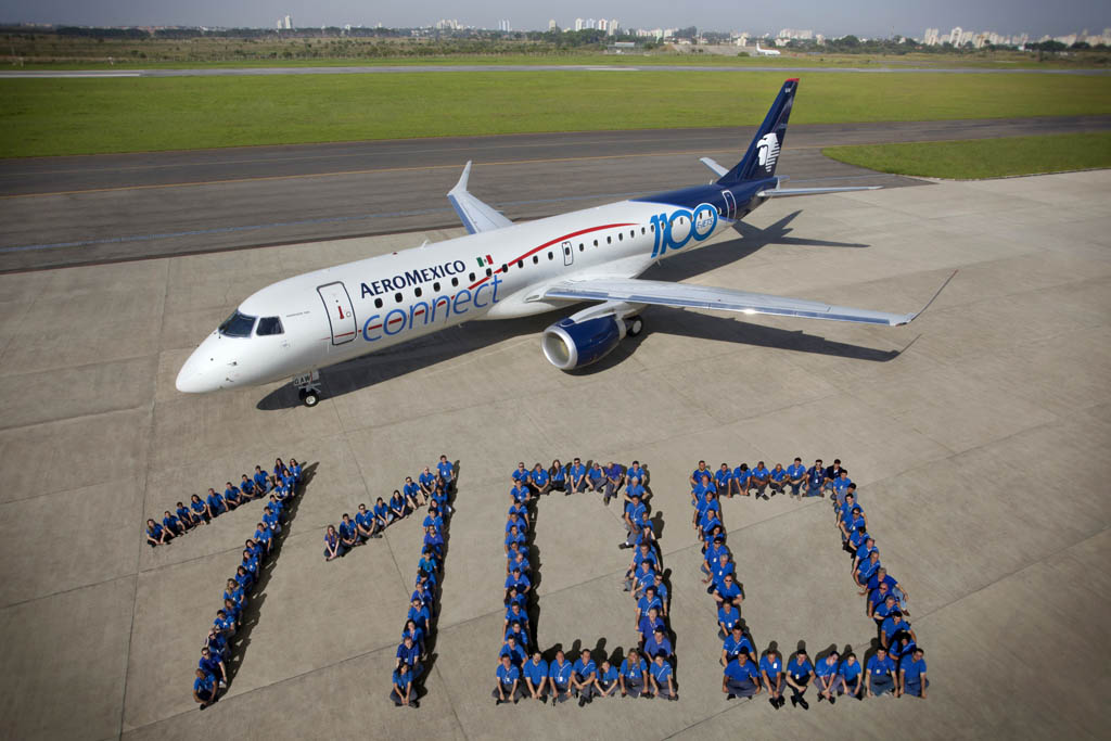 Embraer E-Jet número 1.100.