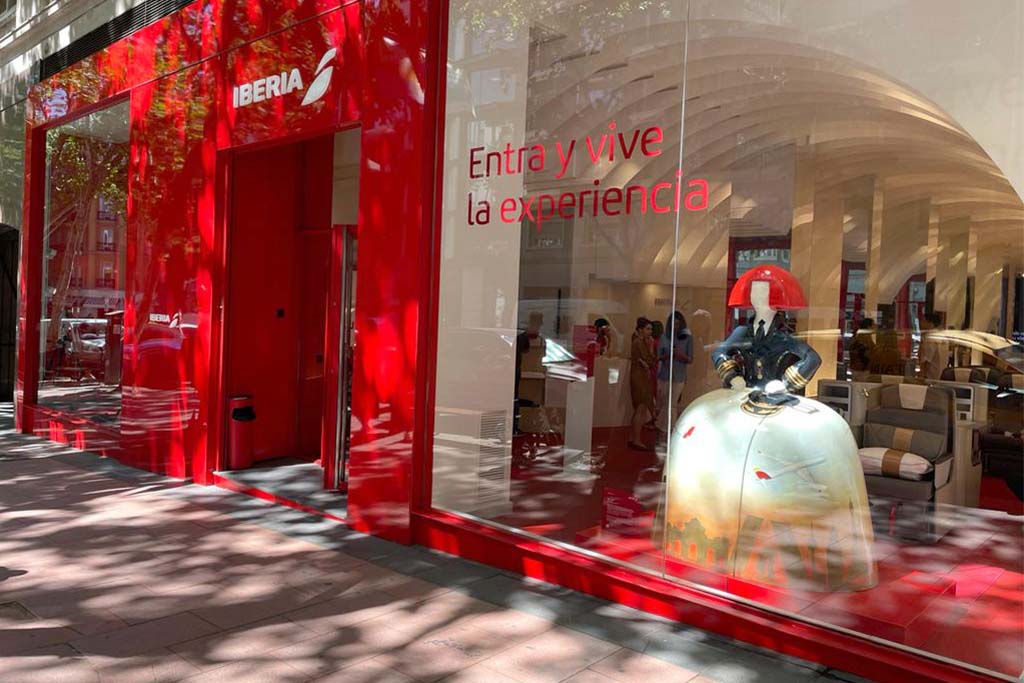 Fachada de Espacio Iberia en Madrid.