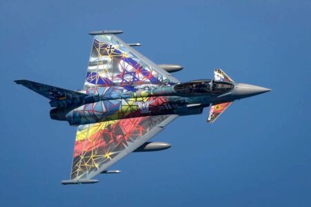 Uno de los muchos Eurofighter que Alemania ha decorado especialmente.
