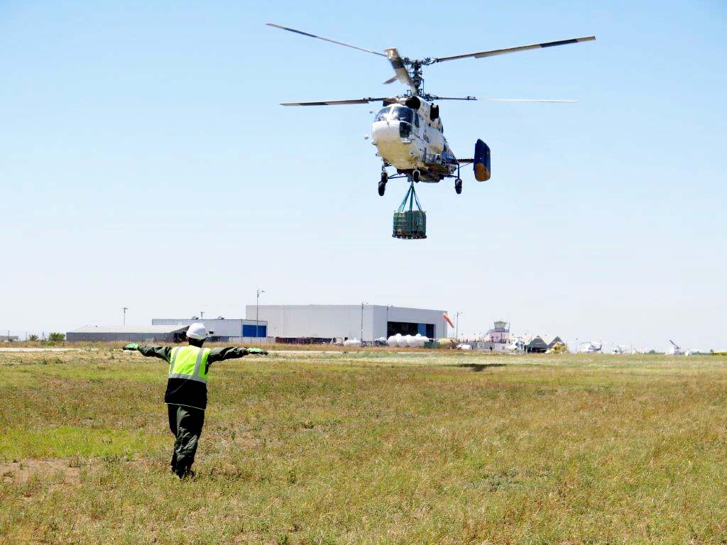 Entrenamiento de carga externa con Ka-32 en las instalaciones de FAASA.