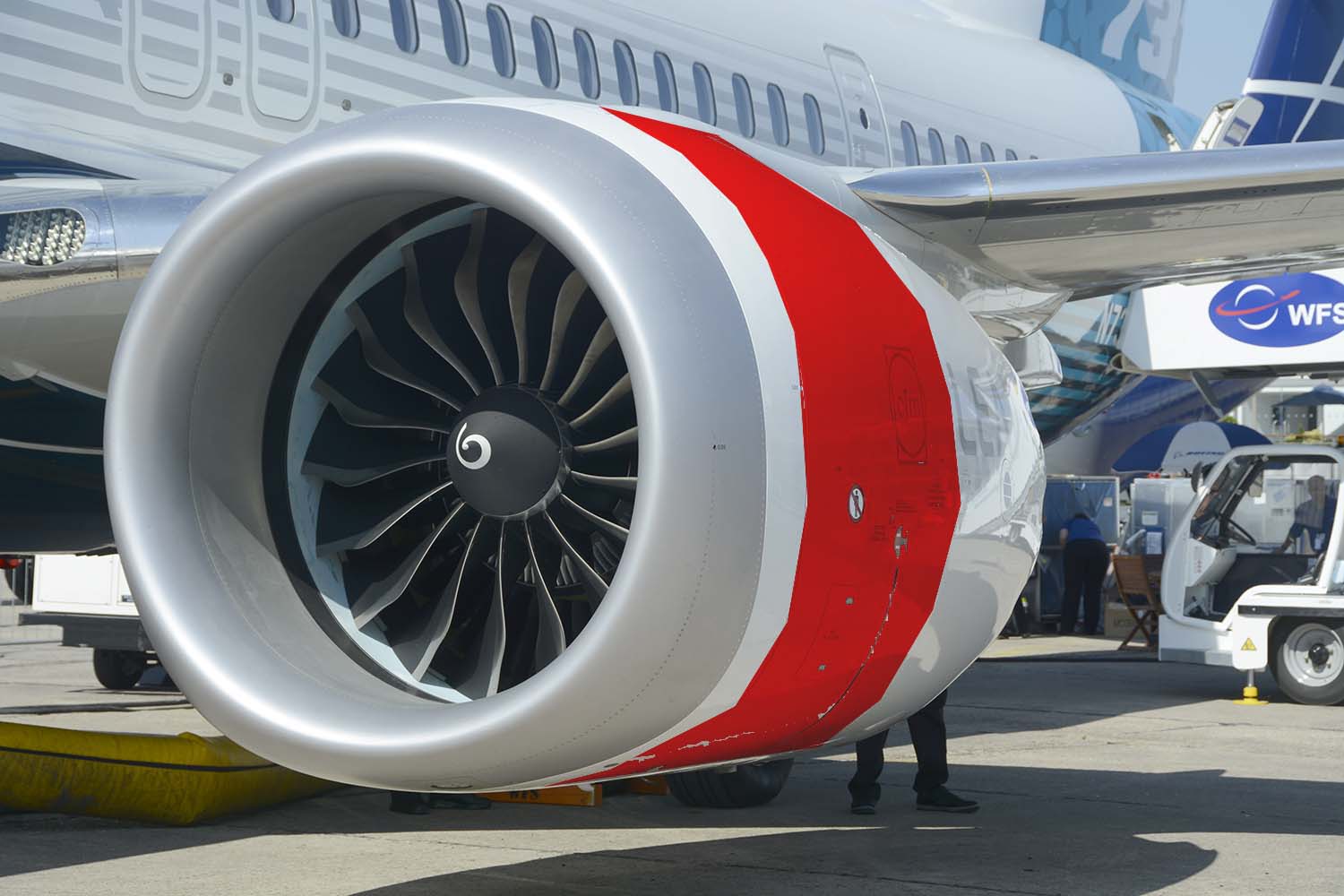 El "anillo" marcado en rojo es la pieza del carenado del motor que hasta 2025 fabricará Airbus en Bahía de Cádiz.