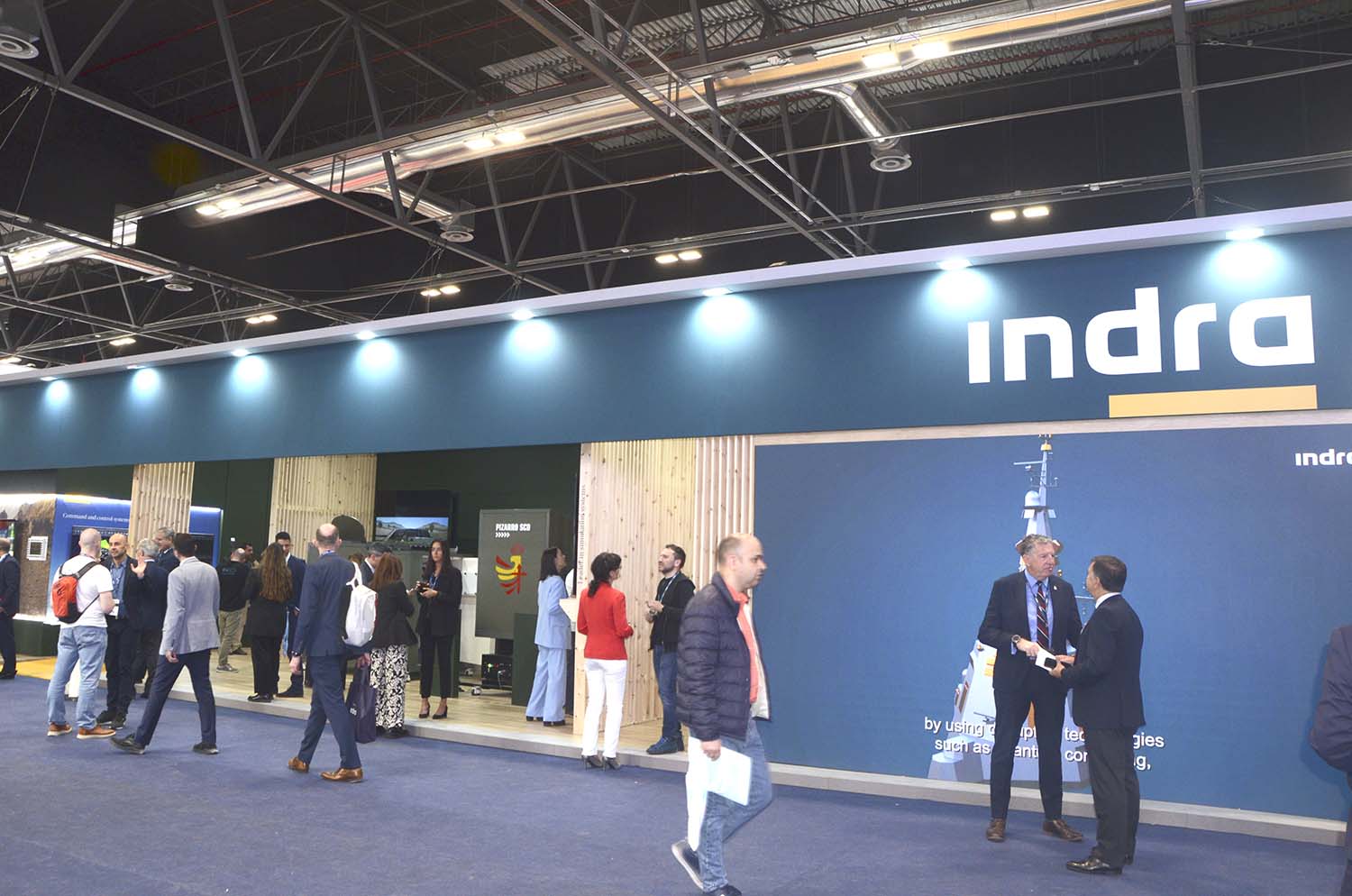 Stand de Indra en FEINDEF 2023.