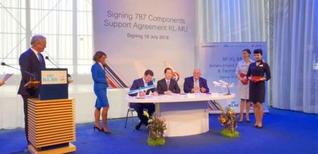 Firma entre Air France KLM y China Eastern de su acuerdo para el mantenimiento de los Boeing 787.