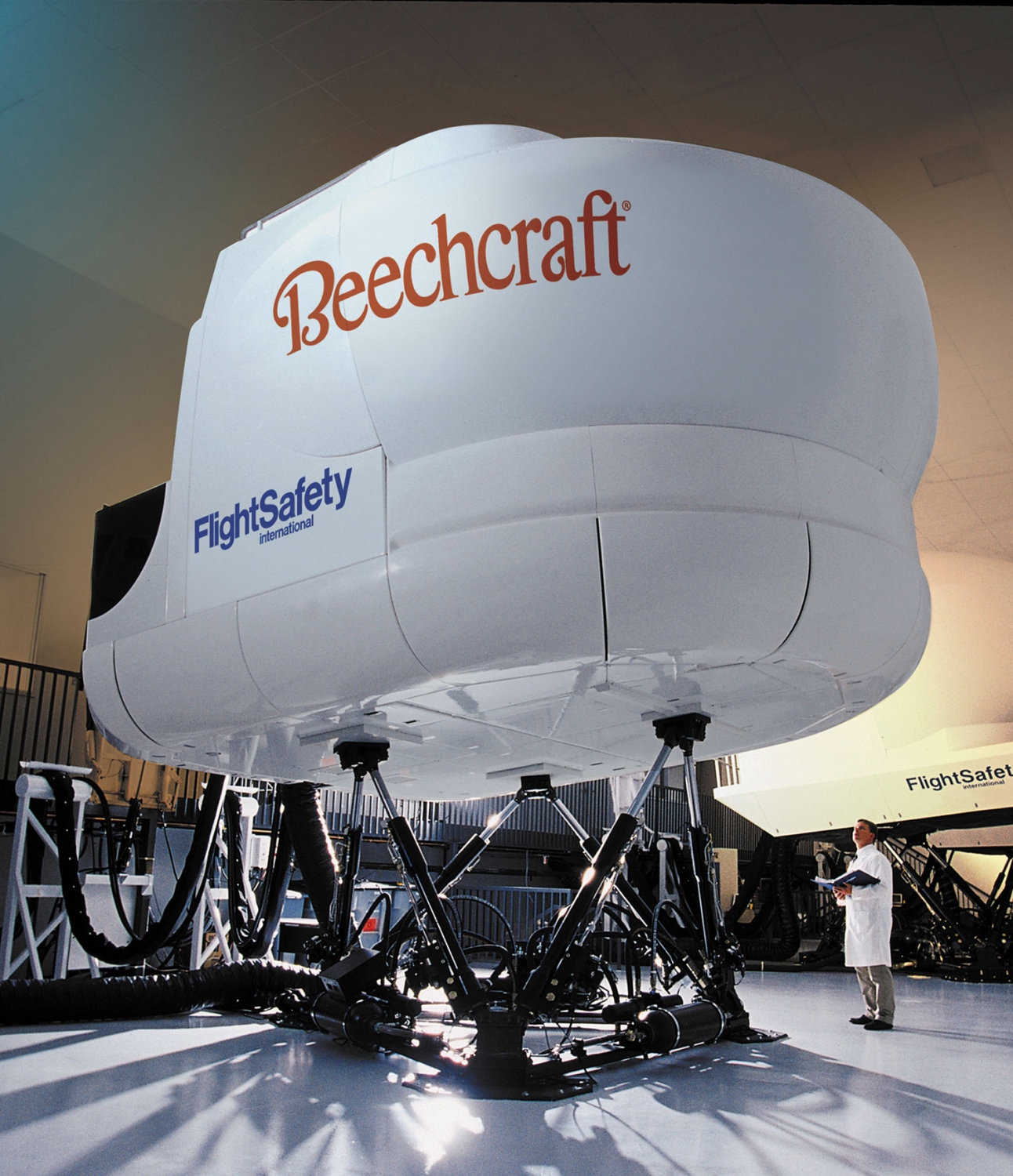 Simulador de Beech King Air desarrollado por FlightSafety.