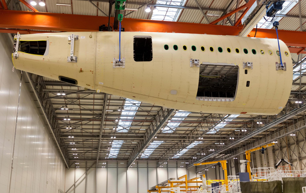 Primer fuselaje traseo de A350