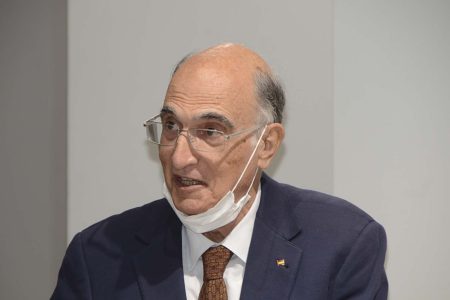 Julian García Vargas, presidente de la Fundación FEINDEF, durante la presentación de la feria.