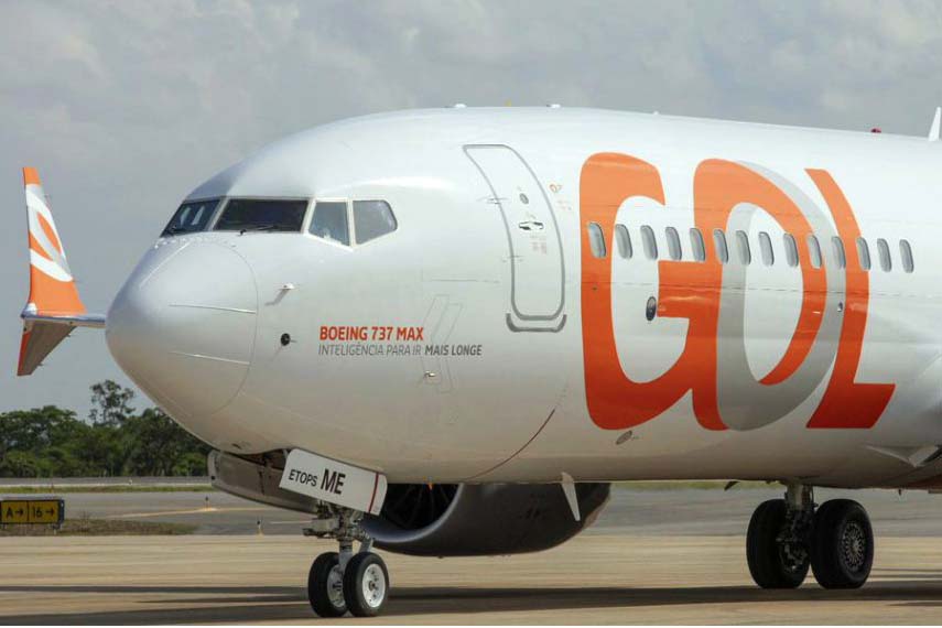 Boeing 737 8 MAX de Gol.