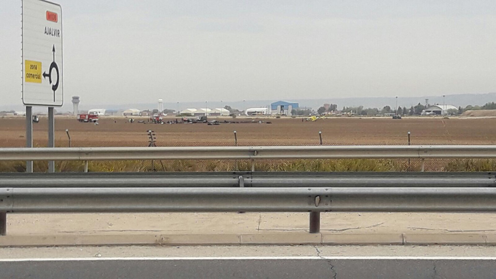 Foto cedida por un testigo del accidente a Fly News