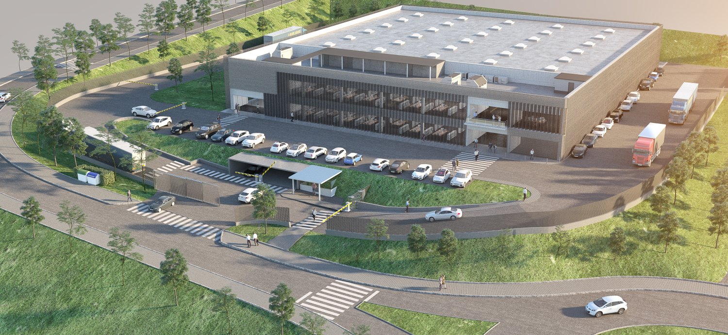 Aspecto que ofrecerá la nueva planta de producción de ITP Aero cuya primera piedra se ha colocado hoy.