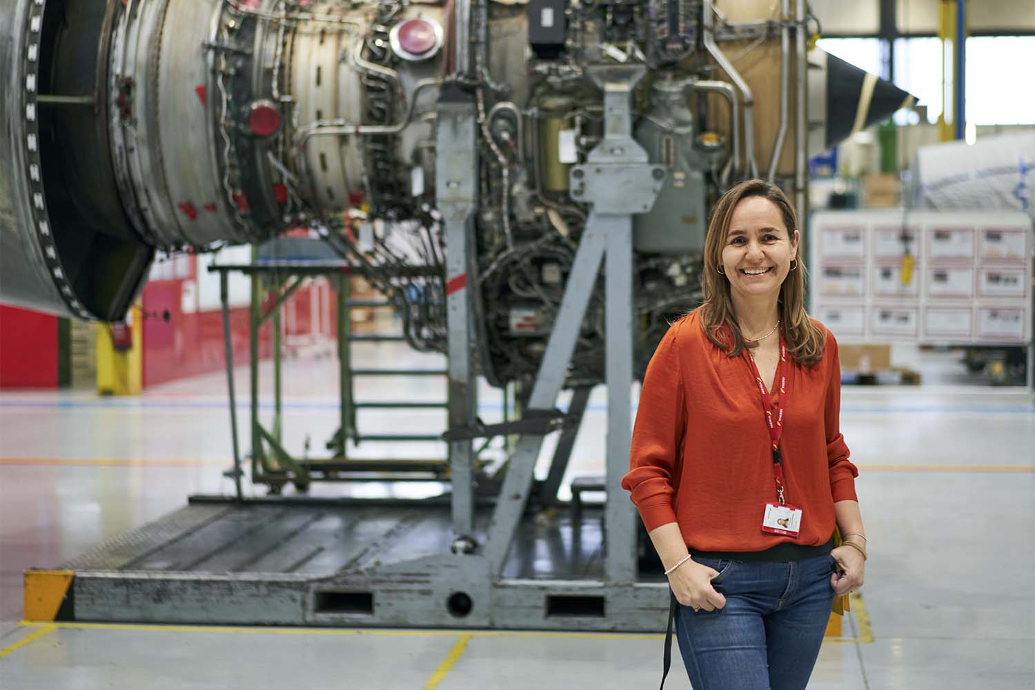 Eylo González, directora del taller de motores de Iberia Mantenimiento