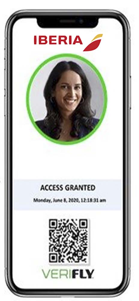 Ejemplo de pantalla de verificación de la documentación.