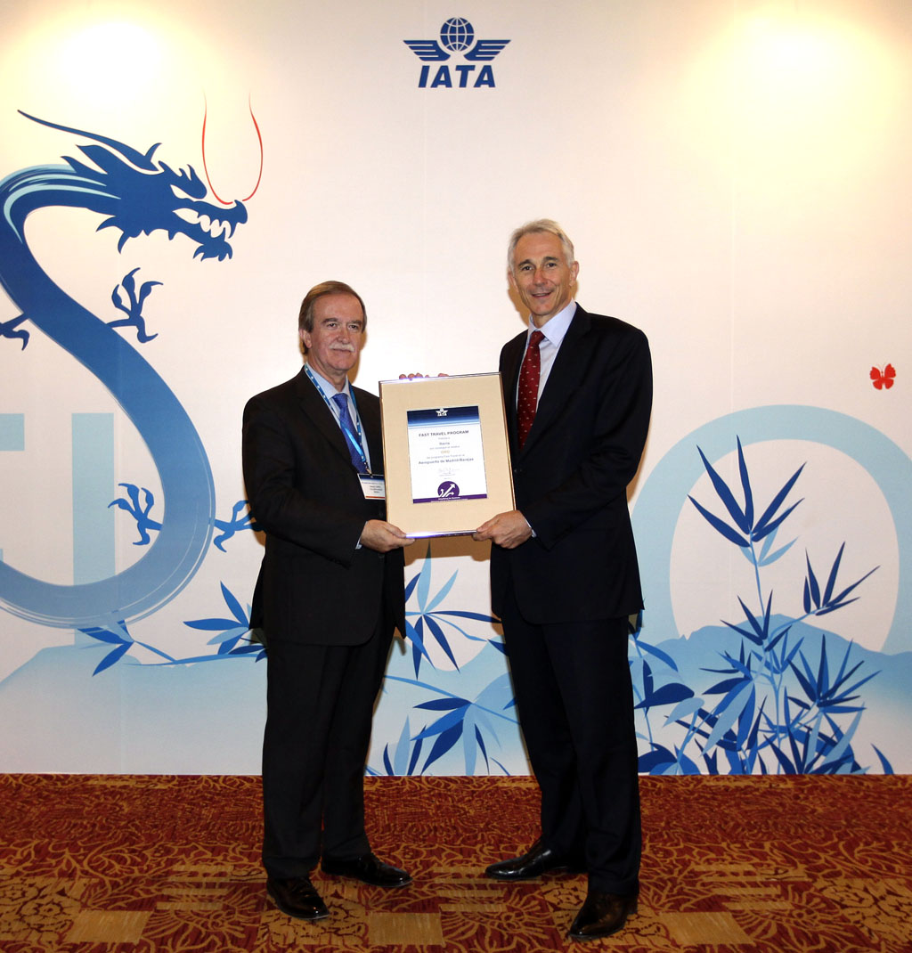 Iberia recibe el Fast Travel Award de IATA.