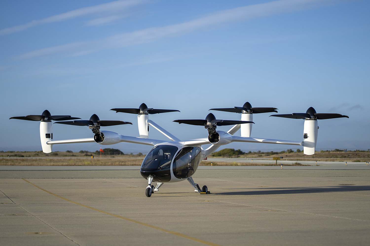 El segundo prototipo de pre producción del eVTOL de Joby Aviation.