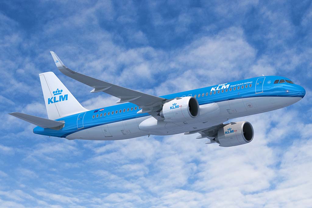 Airbus A320neo con colores de KLM