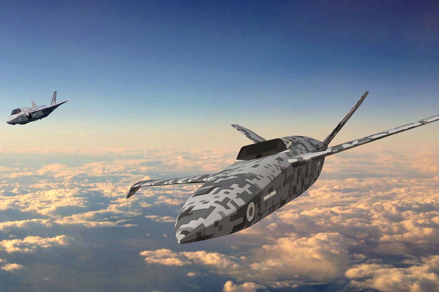 Aspecto que podría tener el LANCA, el primer dron de combate de la RAF.