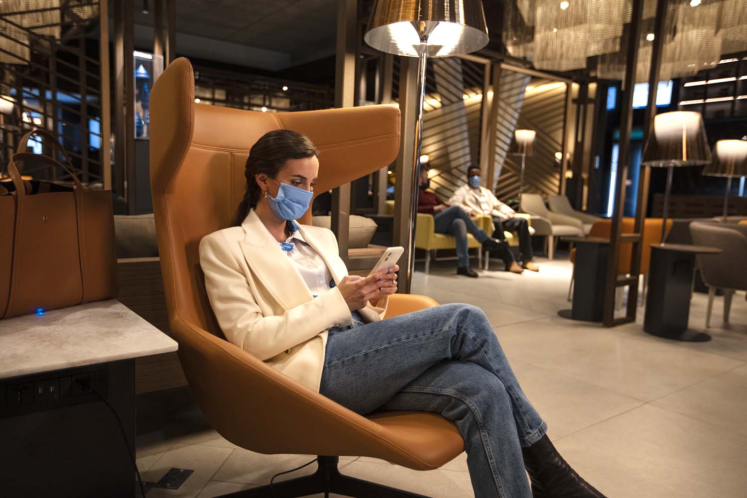 Nueva sala VIP de Latam en el aeropuerto de Santiago de Chile.