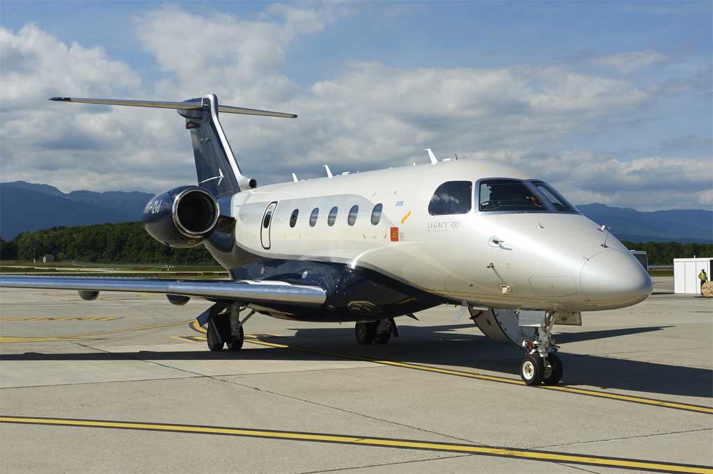 El Embraer Legtacy 450 debuta en EBACE