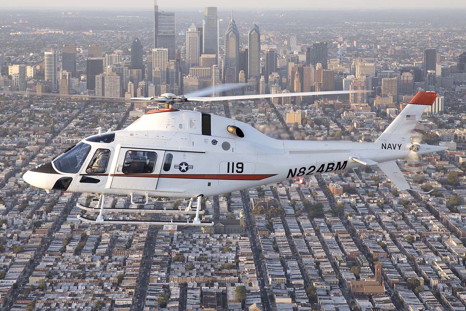 El demostrador del TH-37A usado por Leonardo en la fase de evaluación de los helicópteros ofertados.