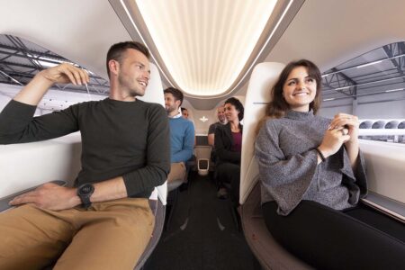 Cabina de pasaje del Lilium Jet.