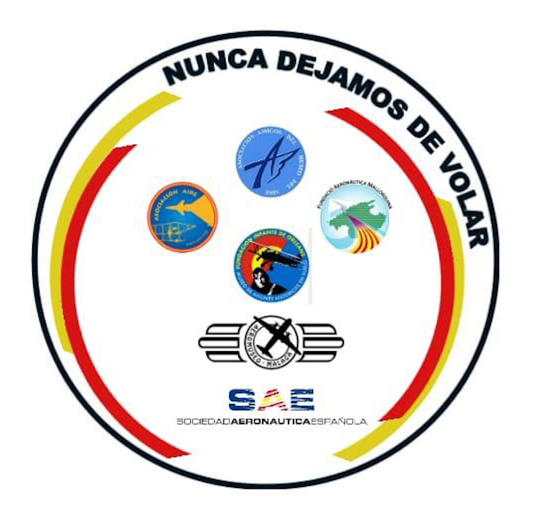 El logo de la nueva alianza de asociaciones aeronáuticas españolas incluye los de estas.