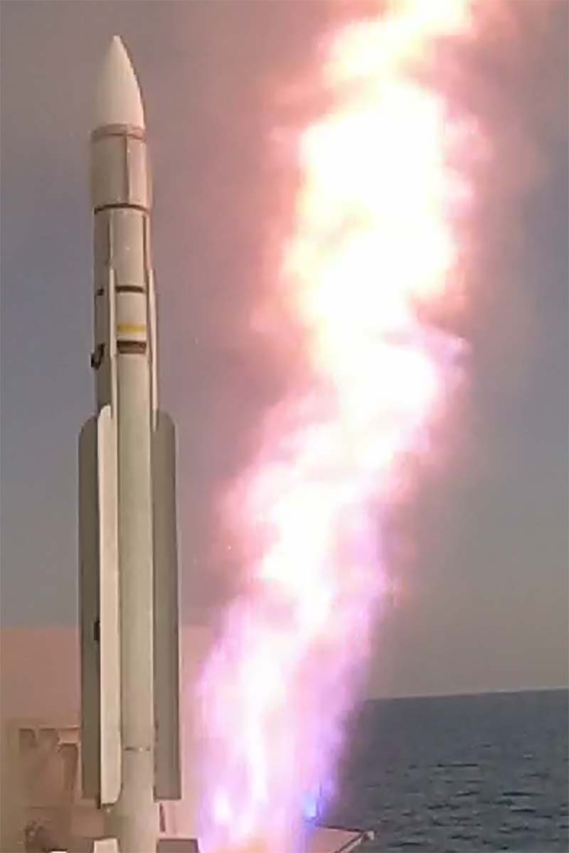 Lanzamiento de un MICA NG en una de las pruebas.Lanzamiento de un MICA NG en una de las pruebas.