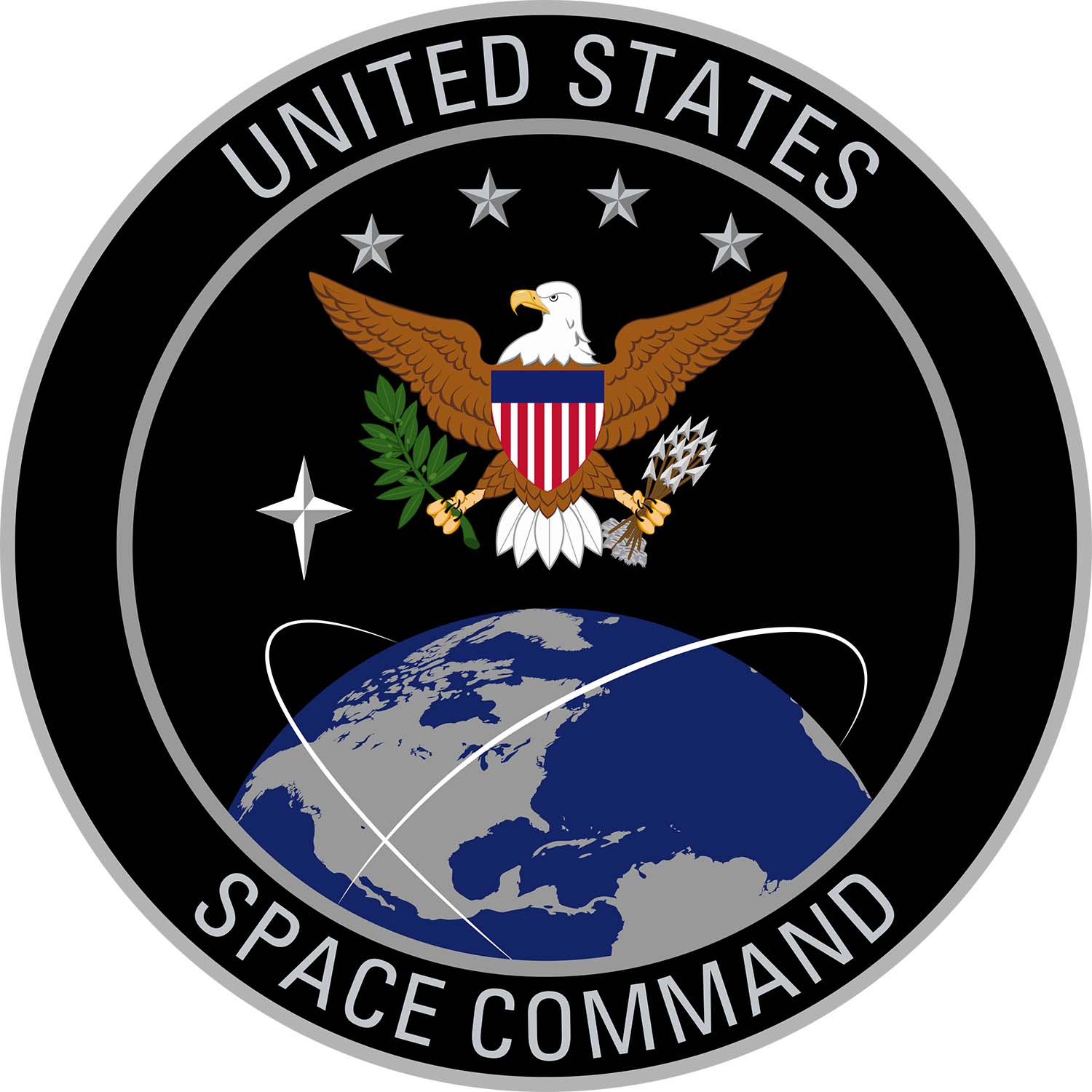 Emblema del nuevo Mando Espacial de Estados Unidos.