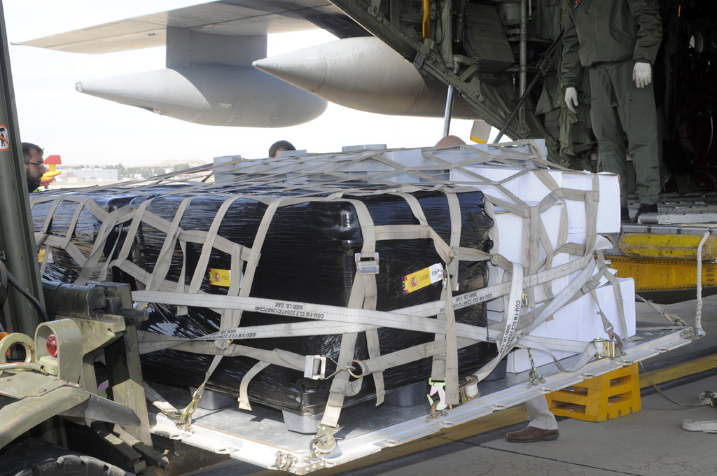 Descarga del tesoro del buque Nuestra Señora de las Mercedes