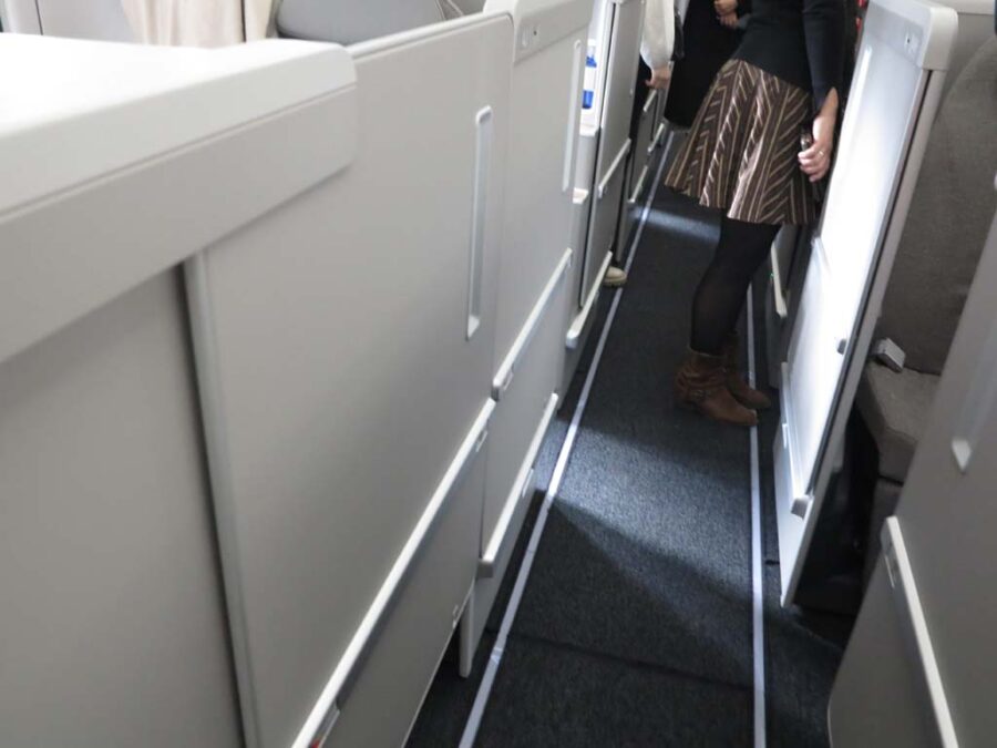 La nueva butacade Business incorpora una puerta para ofrecer mayor privacidad durante el vuelo