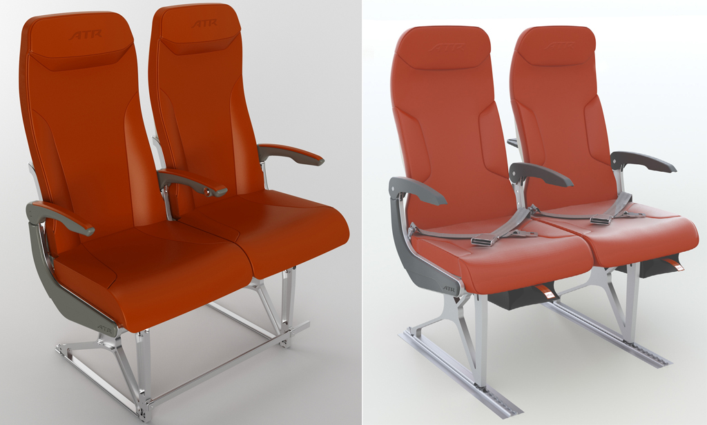 Los nuevos asientos para los ATR 42-600 y ATR 72-600: Neo Prestige (izquierda) y Neo Classic (derecha).