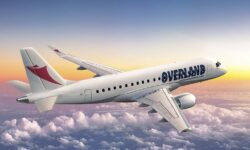 Embraer E175 con colores de Overland
