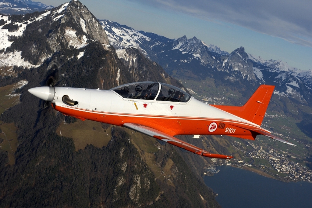 Pilatus PC-21 de la Fuerza Aérea de Singapur como los que usará Australia.