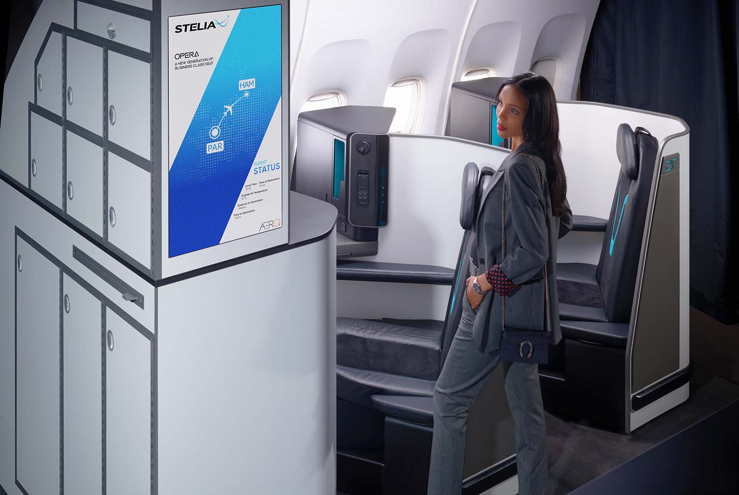 Aspecto de la nueva pantalla instalada en un A320neo.