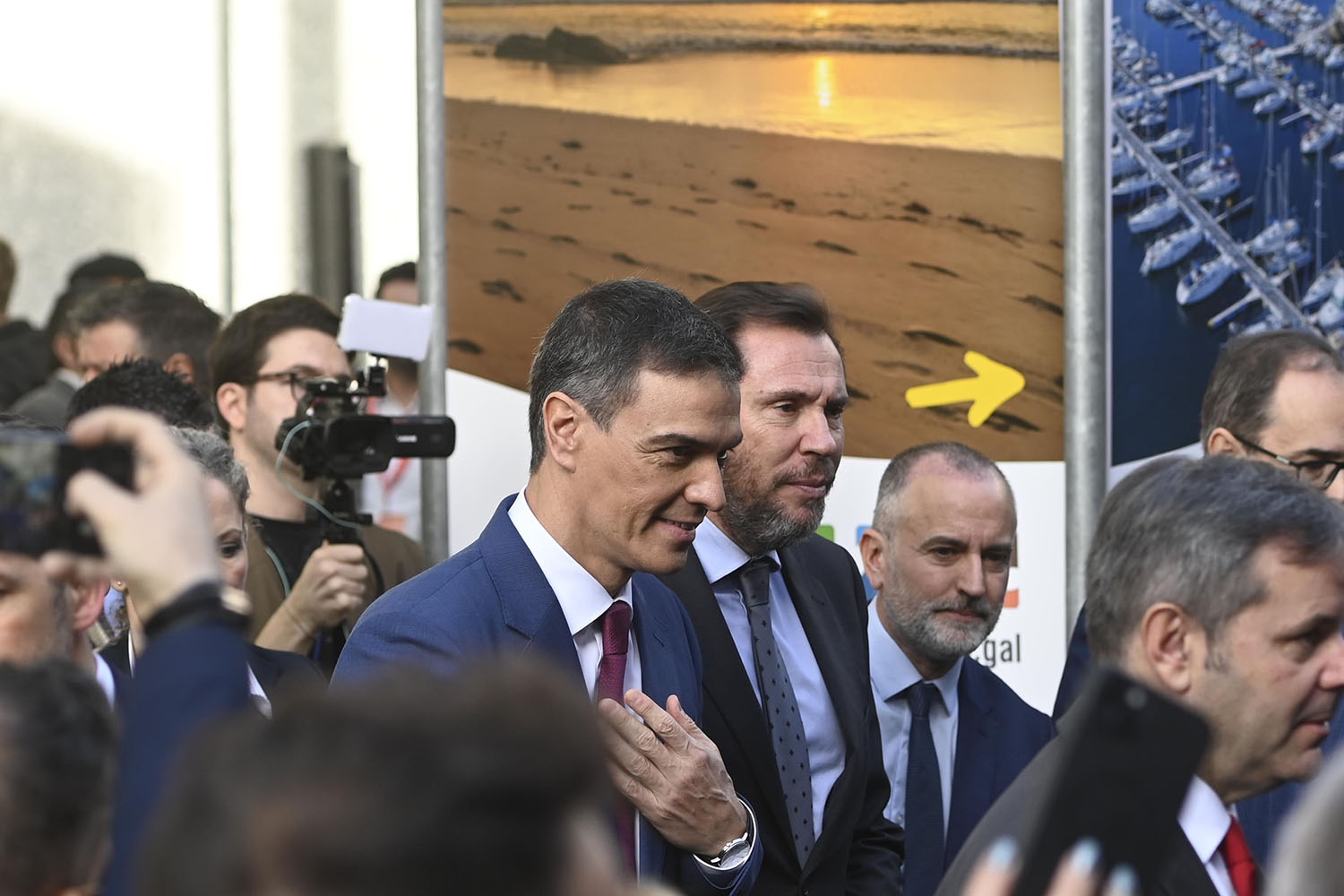 Pedro Sánchez durante su visita a FITUR.