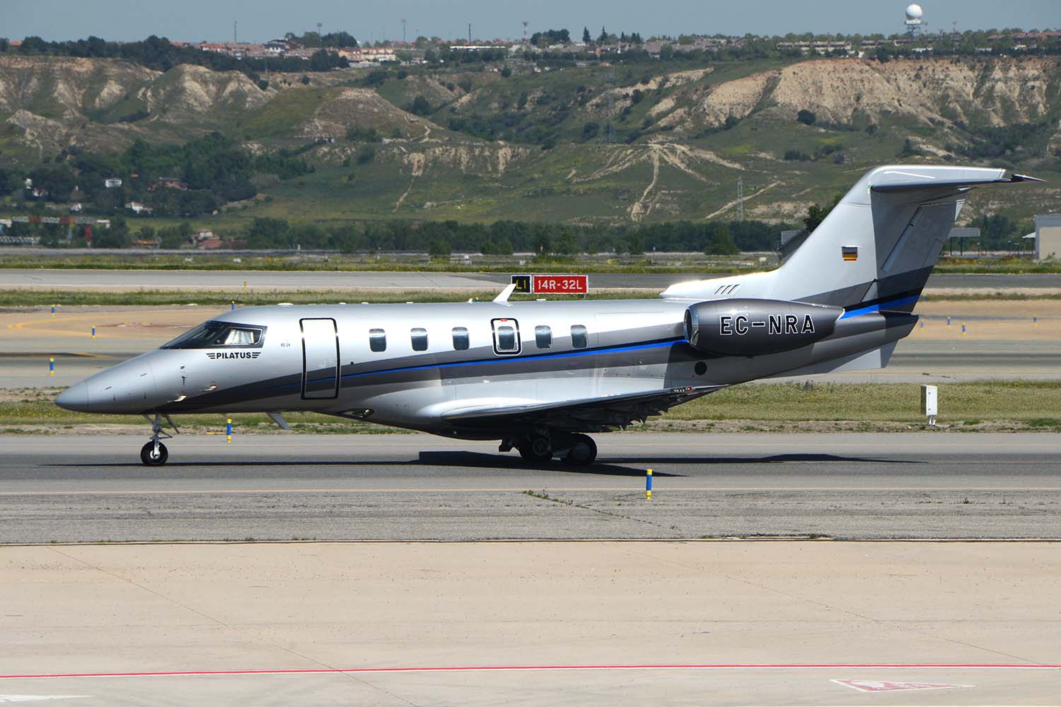 EC-NRA, único Pilatus PC-24 martriculado por ahora en España.