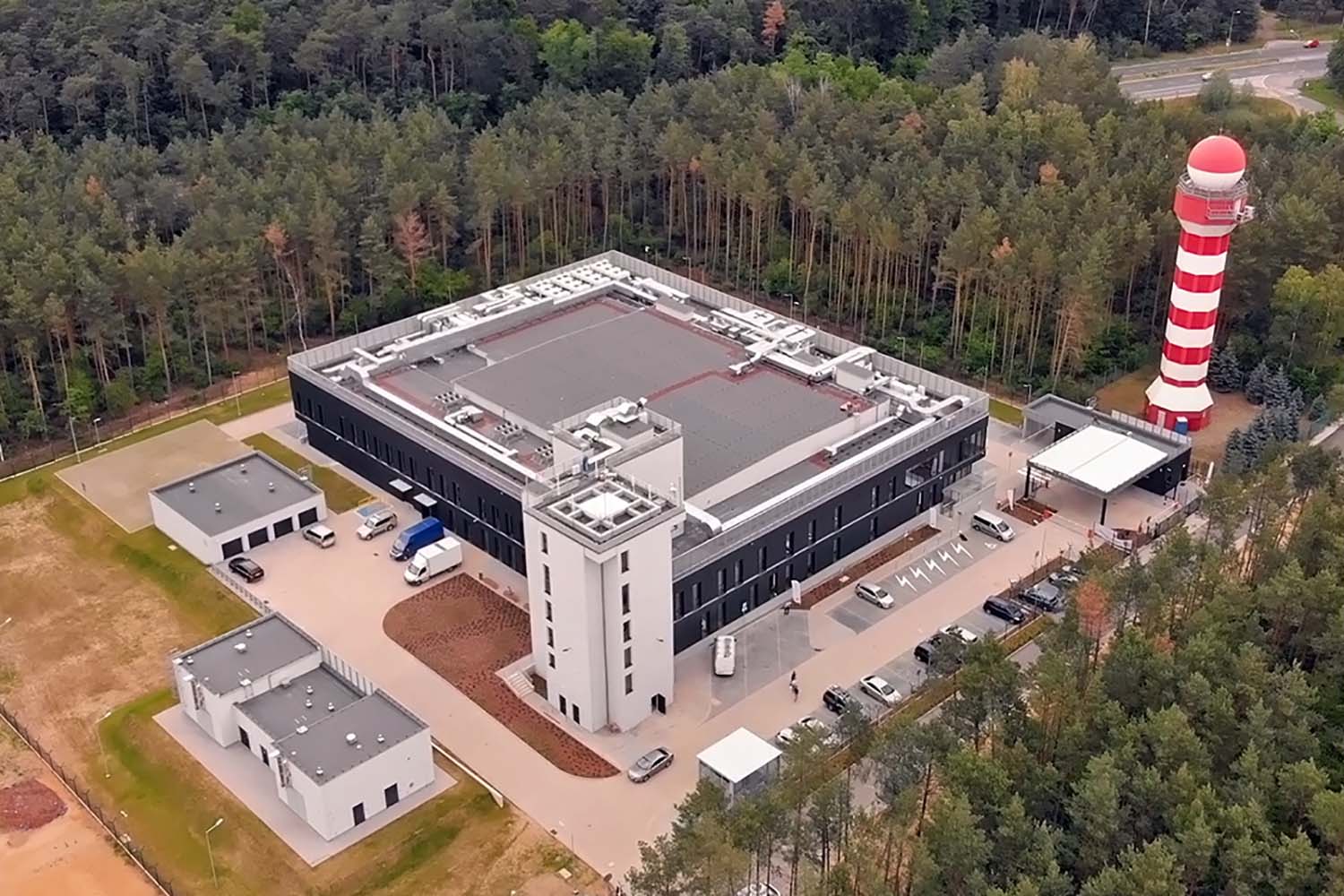 Vista aérea del centro de contingencia en Poznan (Polonia) de PANSA.Q