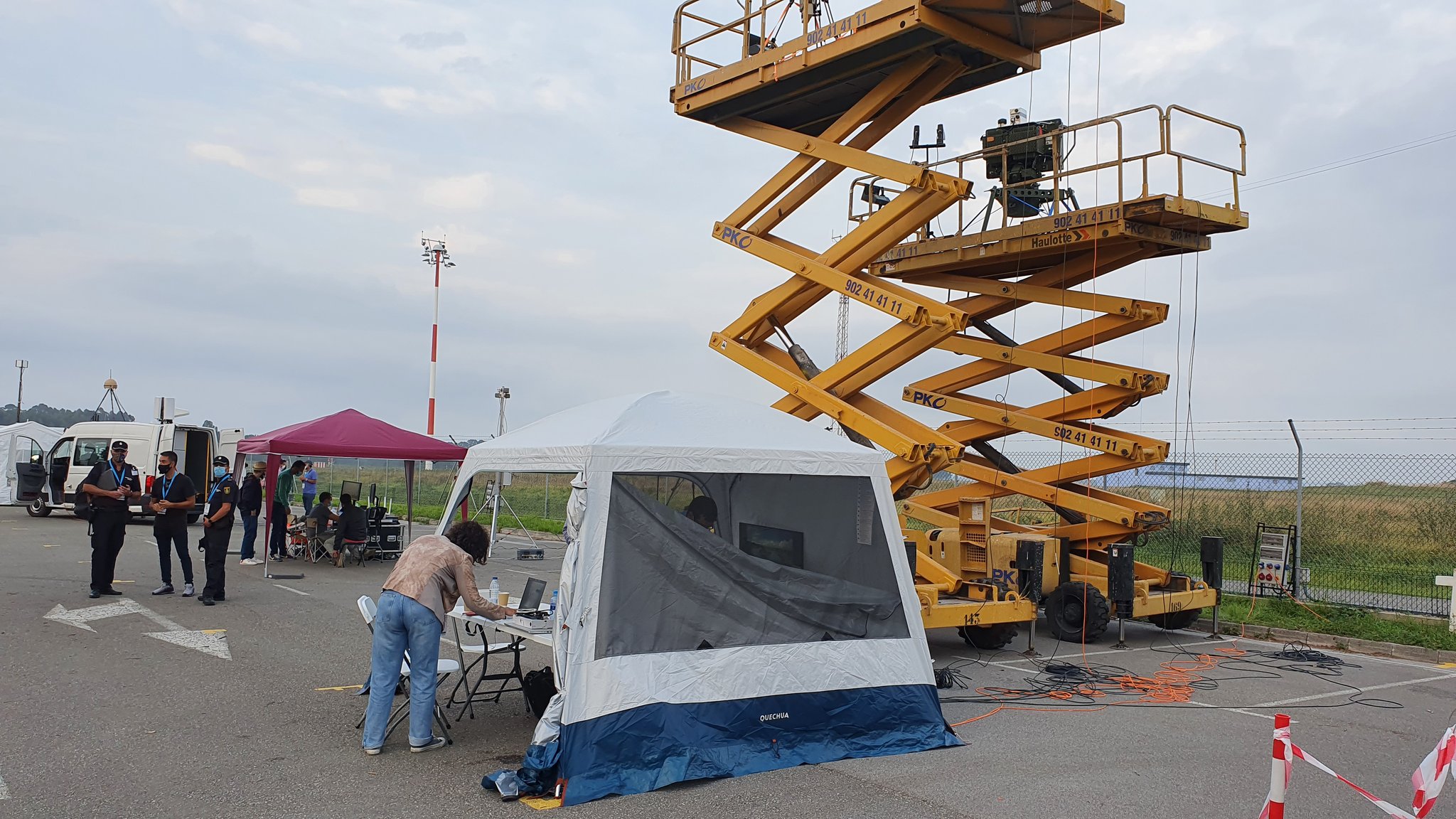 Algunas de las empresas que participaron en las pruebas.