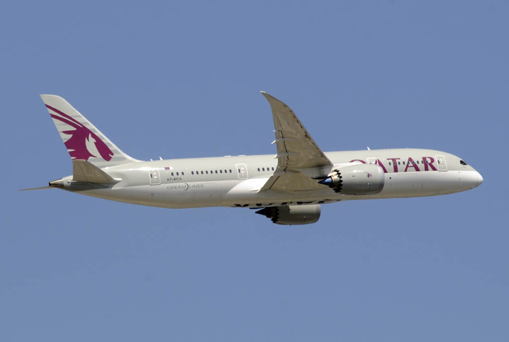Boeing 787 de Qatar Airways.