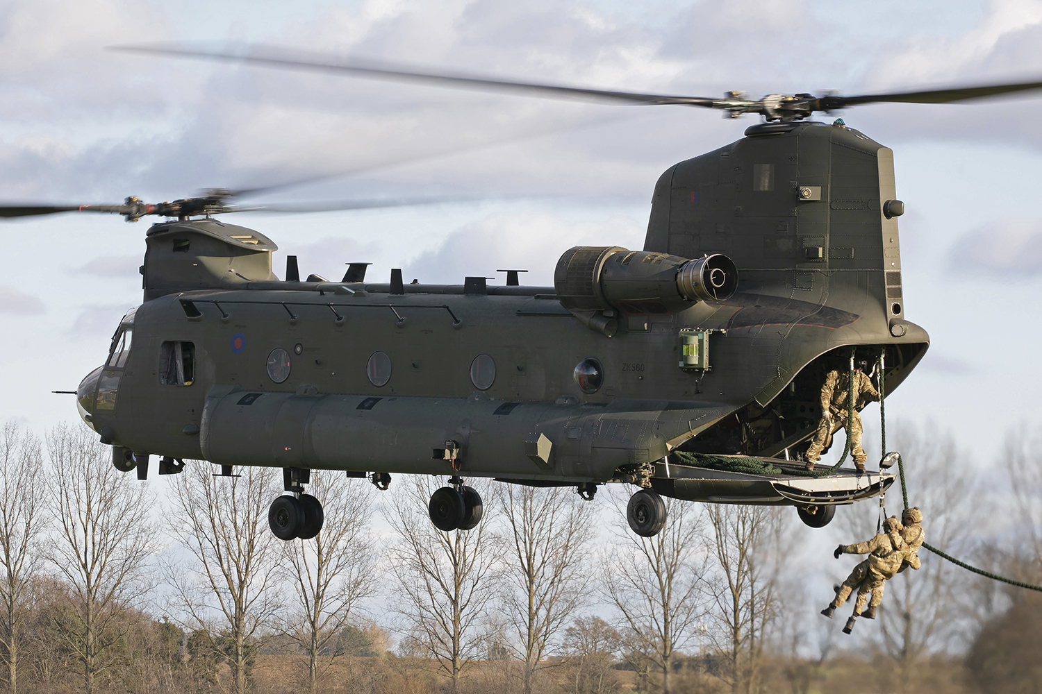 Uno de los últimos Boeing CH-47F (HC6) entregados a la RAF.