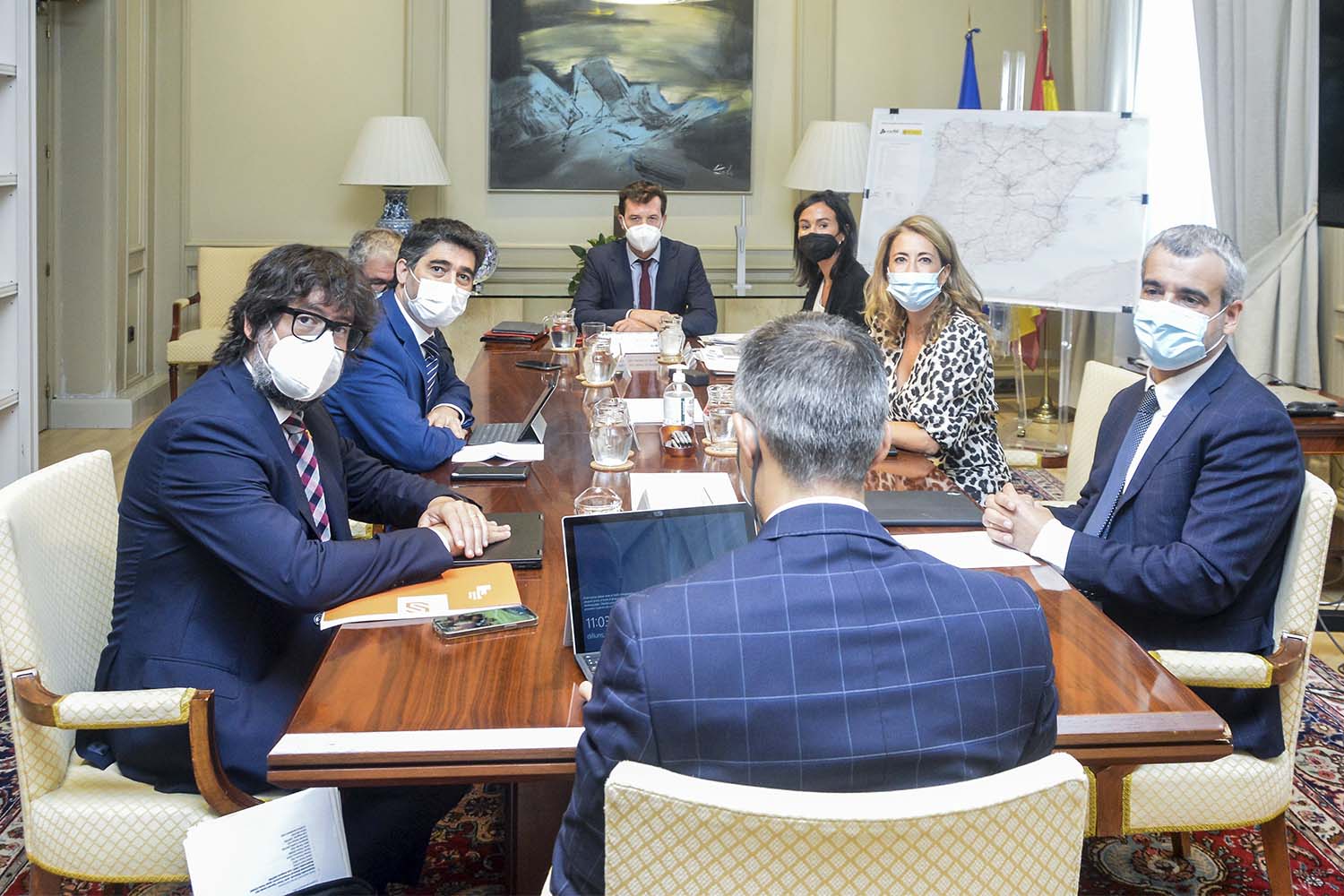 Reunion entre el ministerio de Fomento y la Generalidad sobre el aeropuerto Barcelona El Prat.
