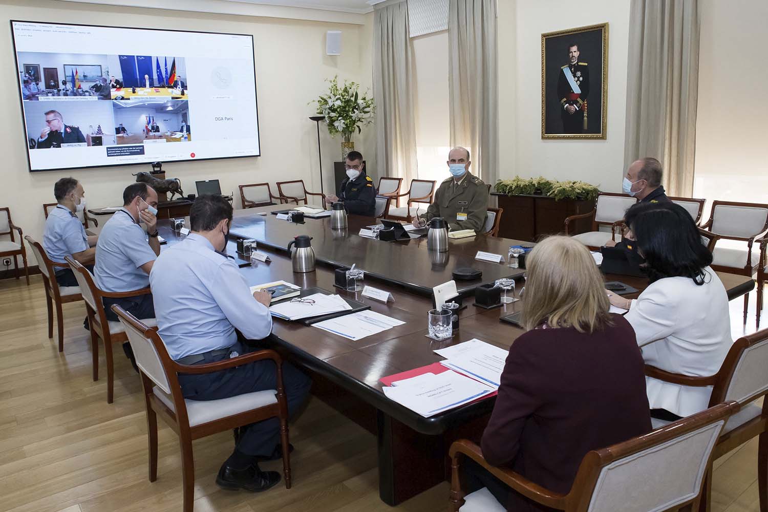 Un momento de la reunión de secretarios de Estado de Defensa.