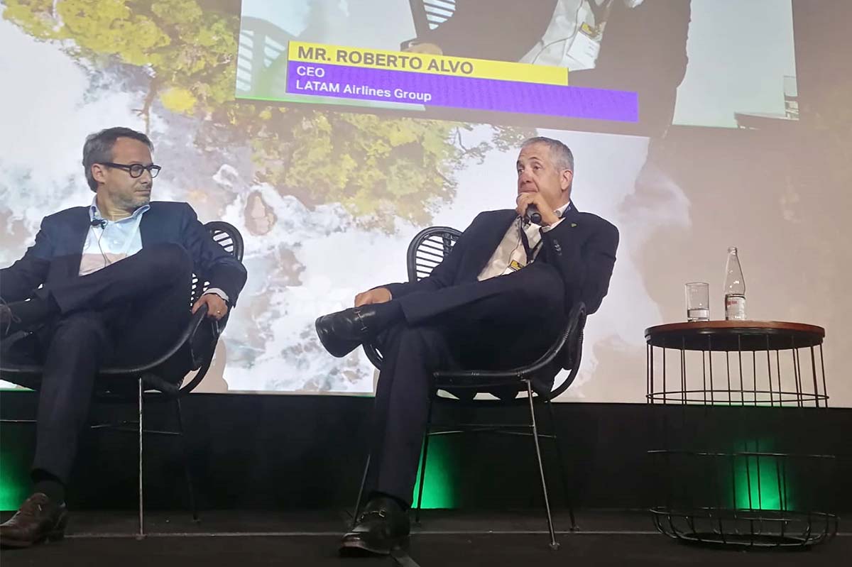 Roberto Alvo, consejero delegado de Latam Airlines en su intervención en Wings of Change.