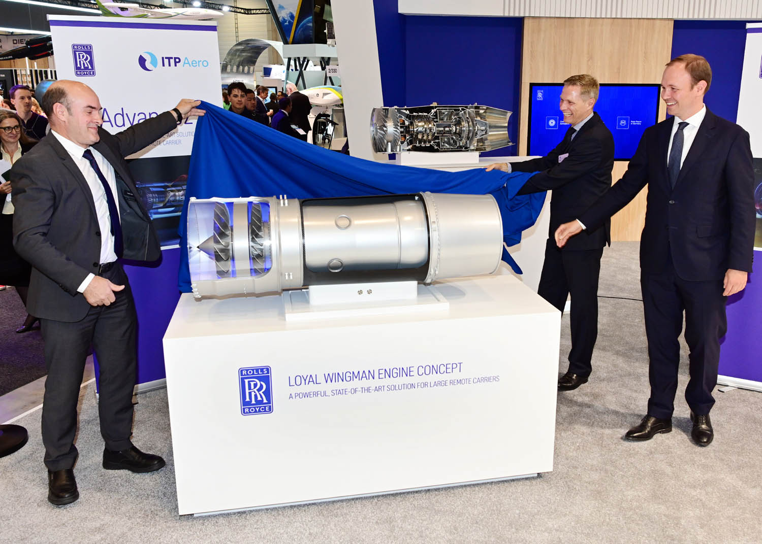 Presentación del motor Wingman en el salón ILA.