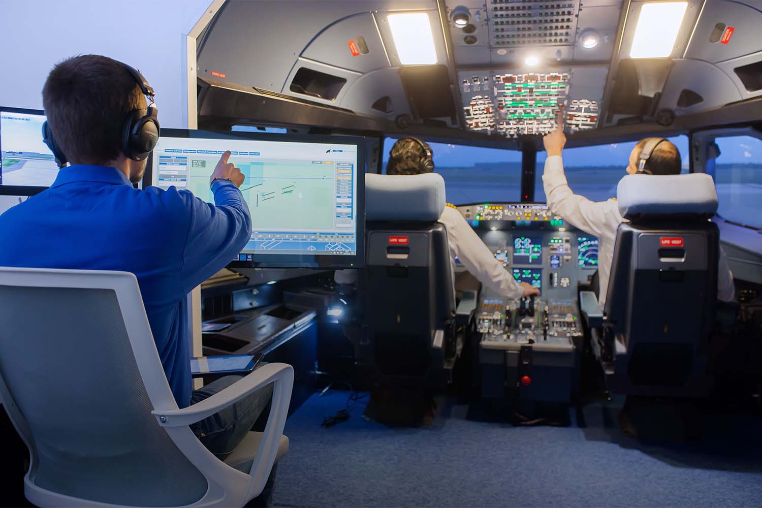 Simulador de Airbus A3290 desarrollado por Simloc.