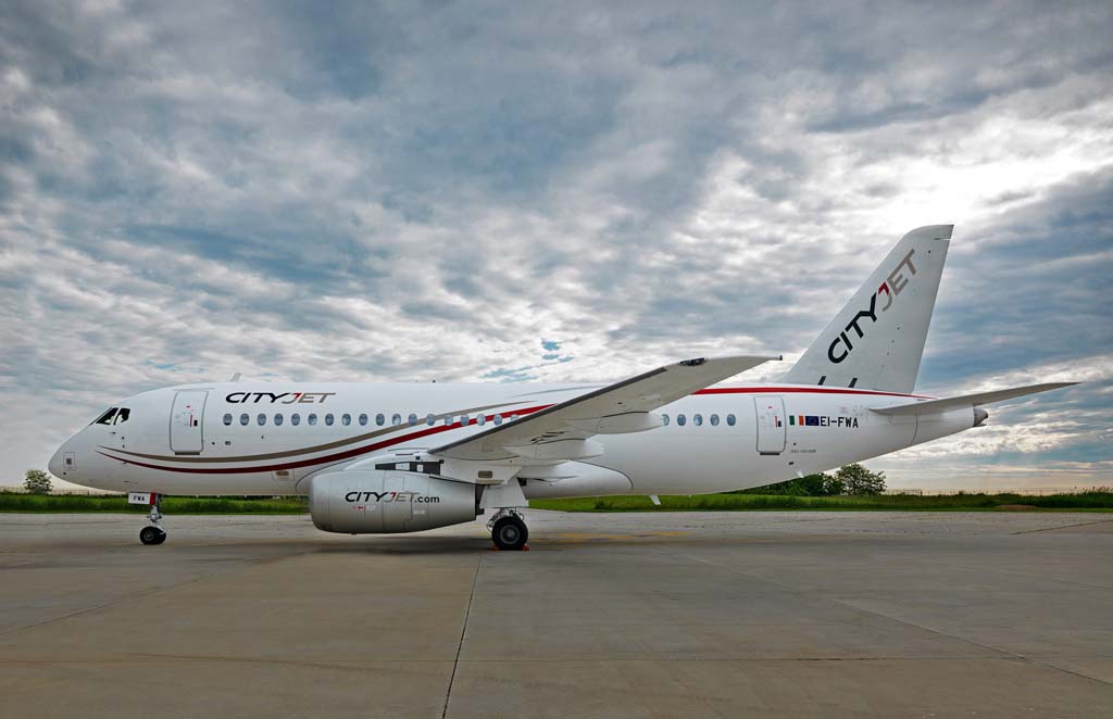 El primero de los SSJ100 de CityJet.