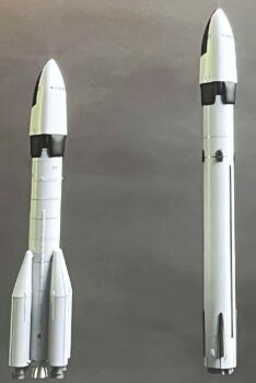 SUSIE sobre un Arianes 6 (izqueirda) y un Ariane Next.